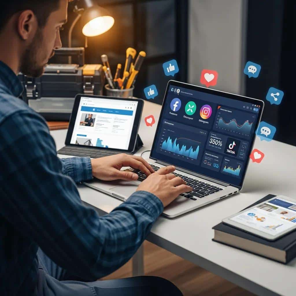 tradesperson-using-digital-marketing-tools-to-enhance-business-growth